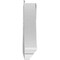 Ekena Millwork Rams Head Architectural Grade PVC Pediment (Urn Ships Unattached in Box), 56"W x 14"H x 2-3/4"P PEDPS056X140RHP00 - alternate 2